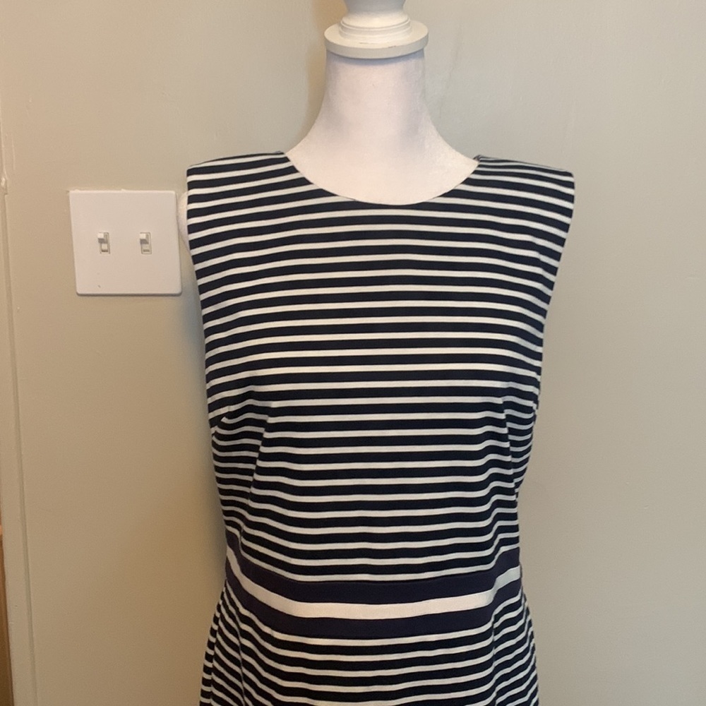 Draper James Striped Pointe Sheath Dress NWT Size Large - Picture 5 of 12